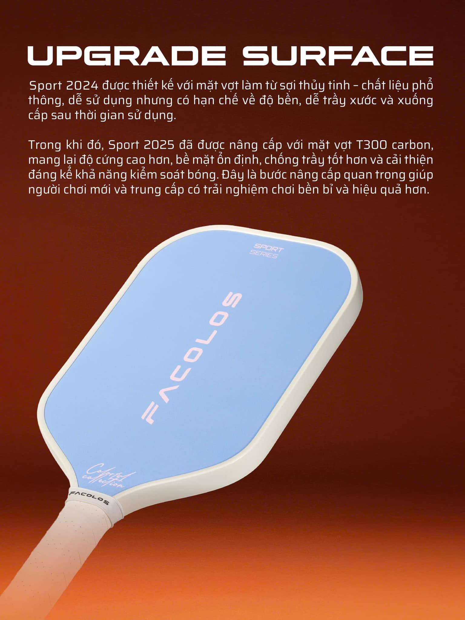 Vợt Pickleball Facolos Sport Series 2025 Edition