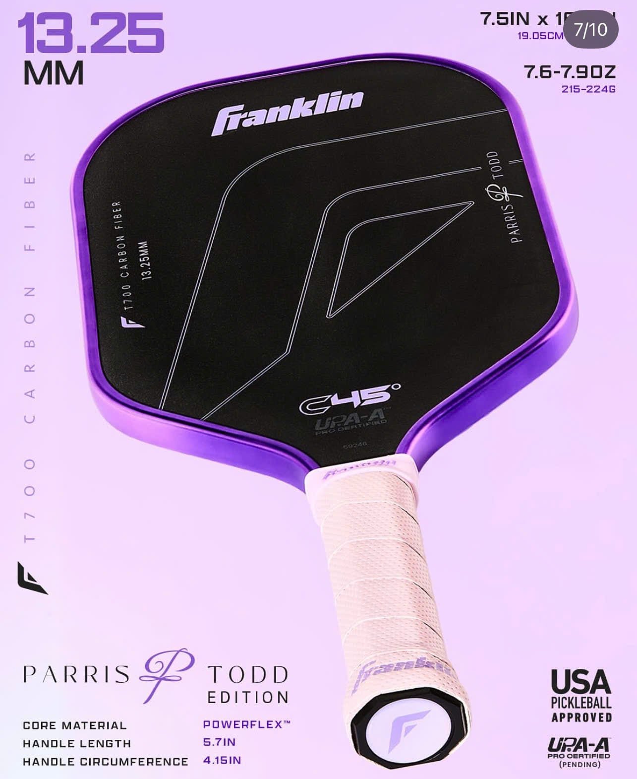 Vợt Pickleball Franklin C45° Parris Todd Edition