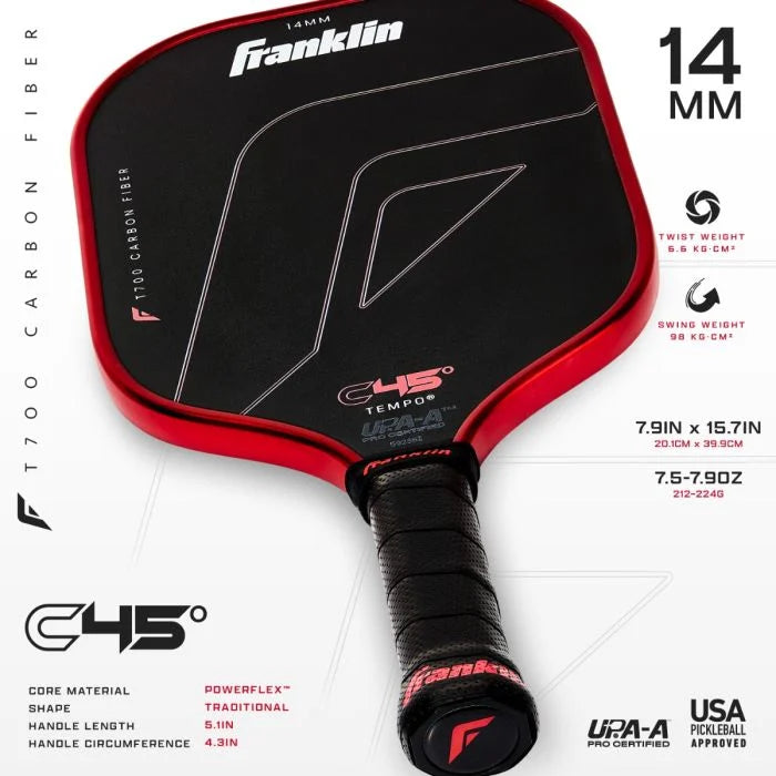Vợt Pickleball Franklin C45° Tempo