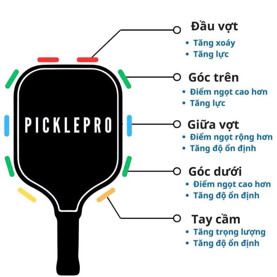 Chì độ vợt Pickleball Pro PPA