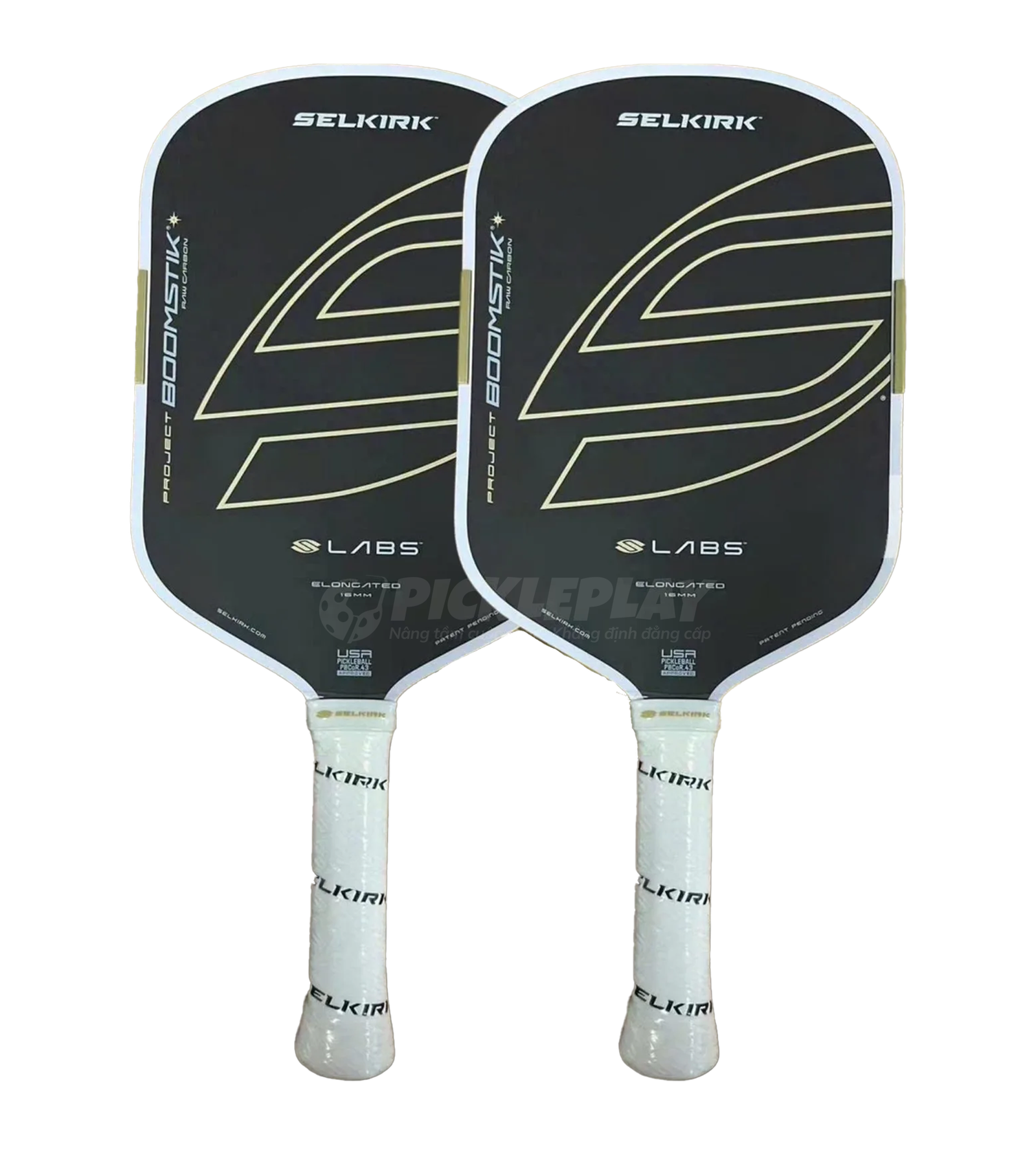 Vợt Pickleball Selkirk LABS Boomstik Regal - Raw Carbon