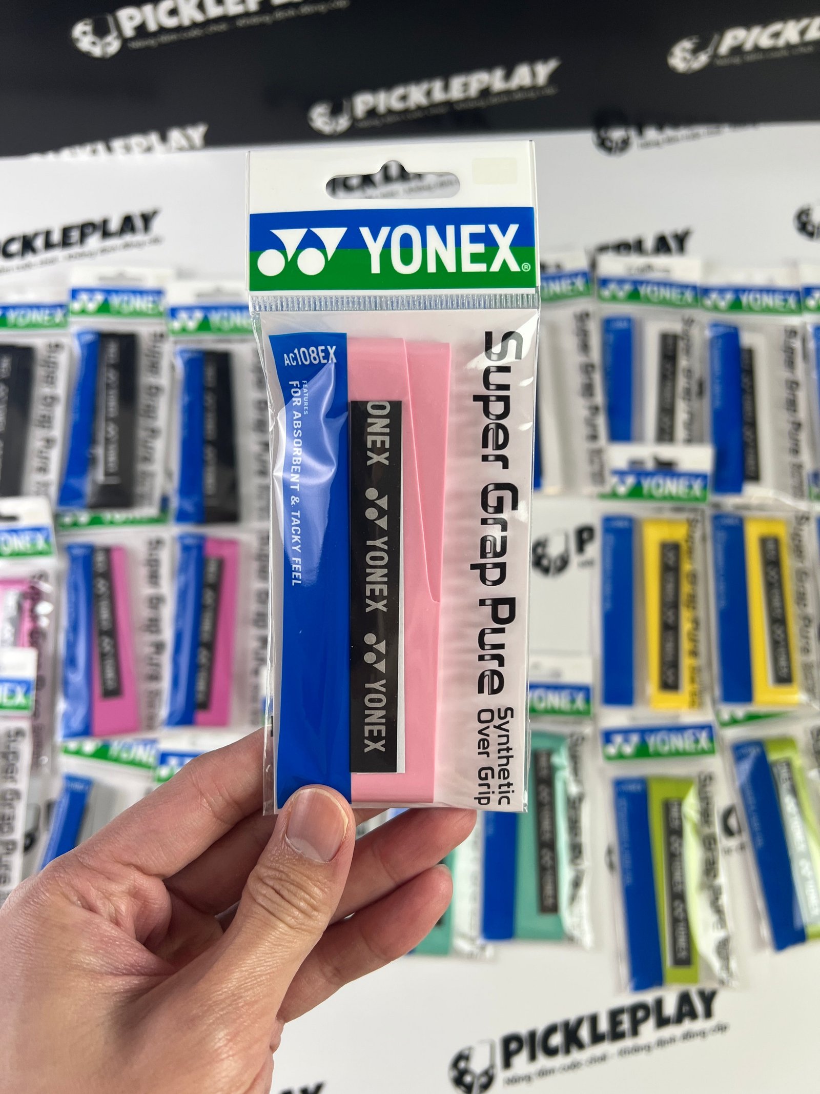 Cuốn cán vợt Pickleball Yonex Super Grap Pure Synthenic Overgrip