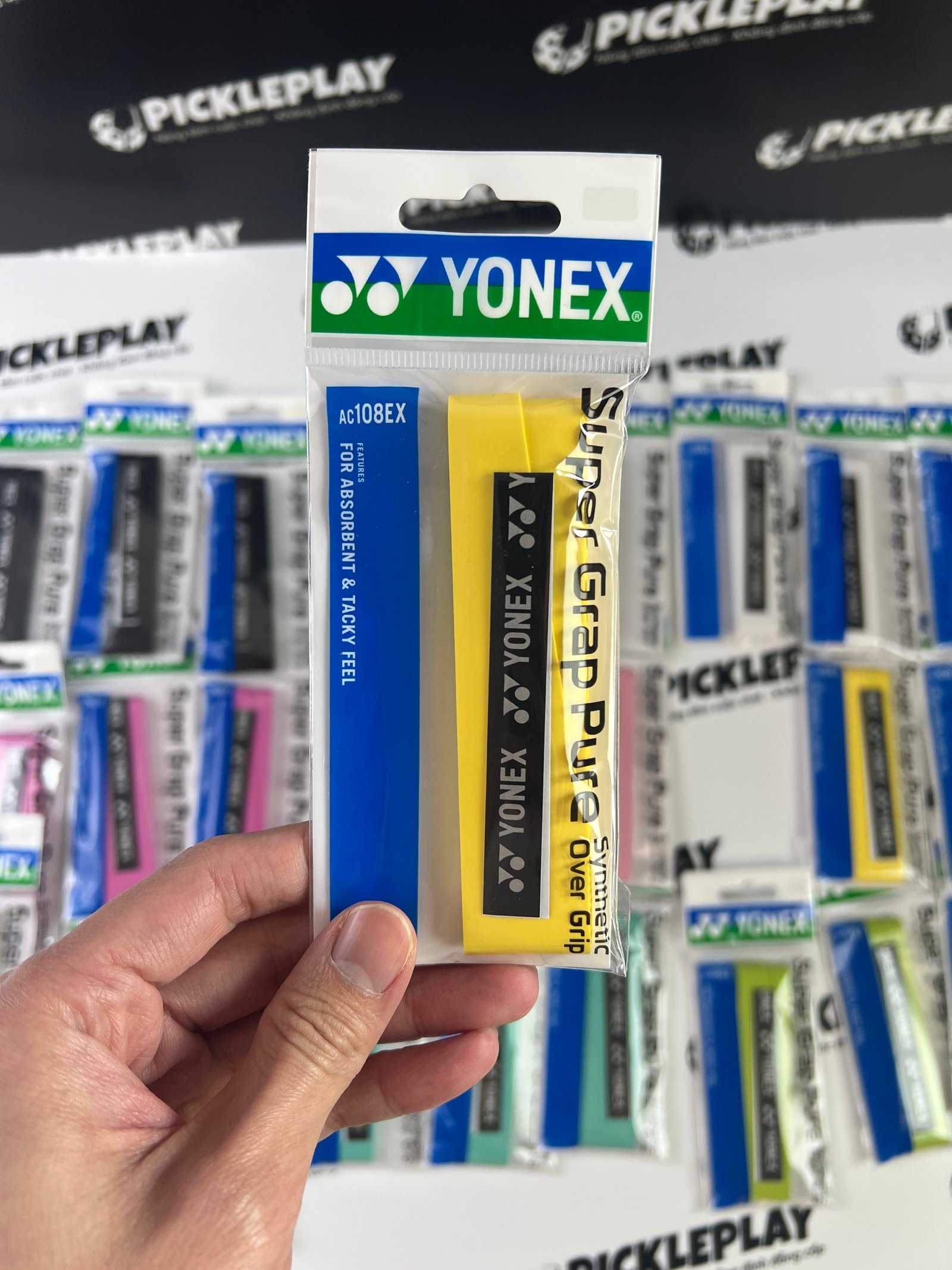 Cuốn cán vợt Pickleball Yonex Super Grap Pure Synthenic Overgrip